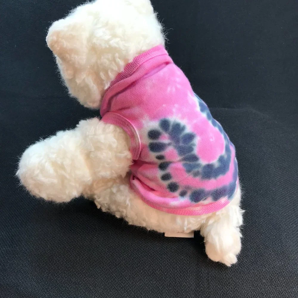 NWOT Custom Tie-Dyed Lucky Horseshoe Doggie Tee